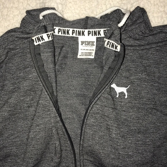 PINK Hooded Zip Up Jacket - Picture 4 of 4